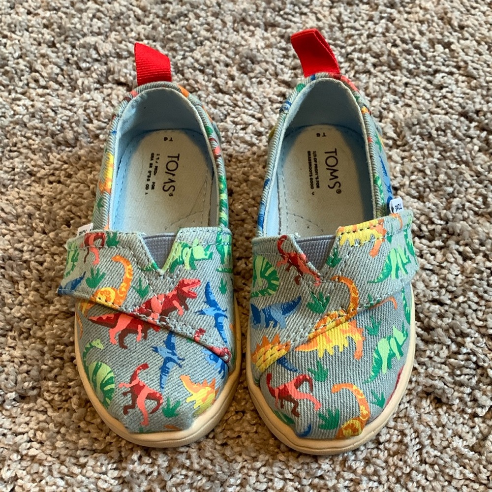 Dinosaur toddler Tom’s shoes